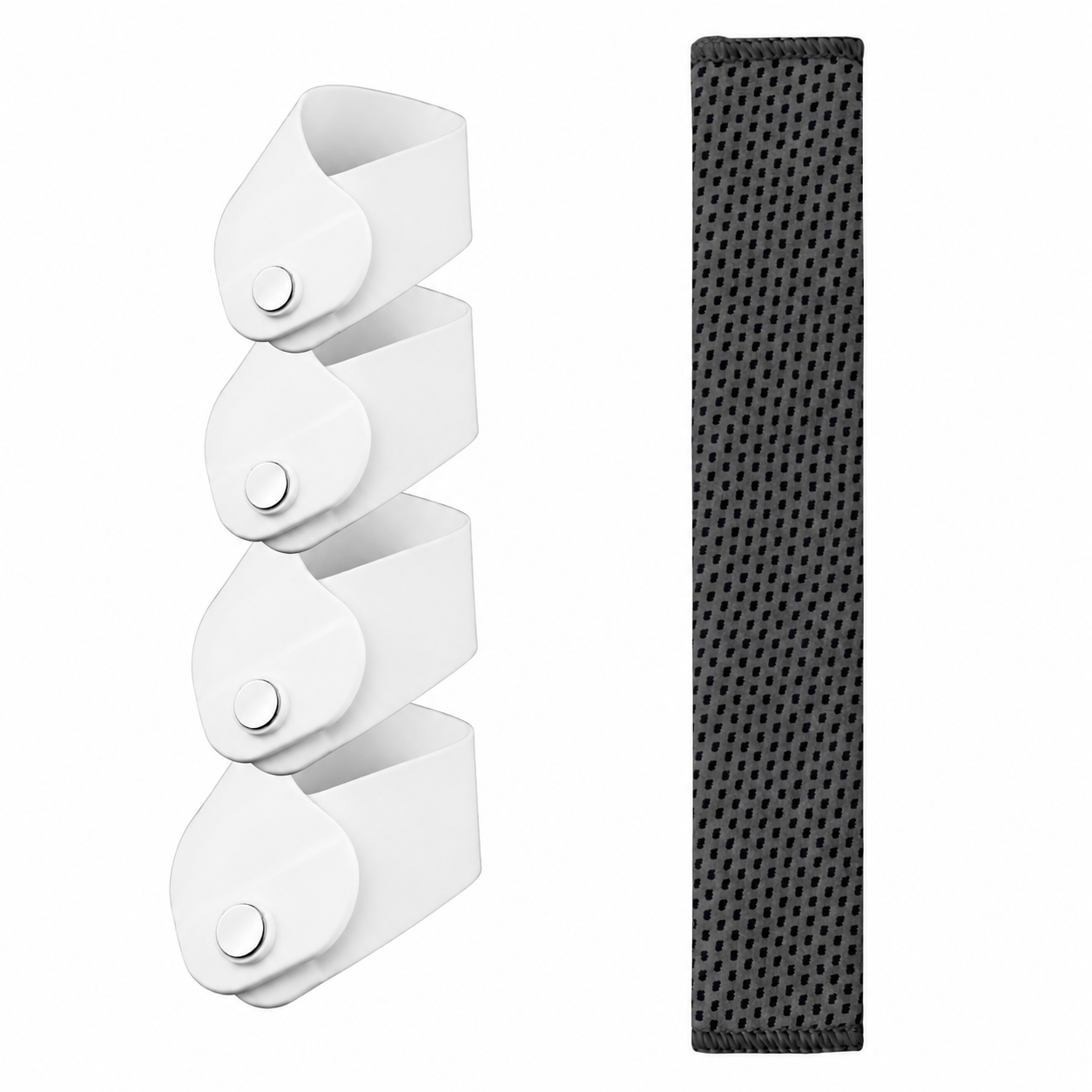 MetroBand Cool-Fit Sleeve in Phantom Black with four adjustable magnetic Back Bands for a breathable, secure fit during workouts, running, and music practice.